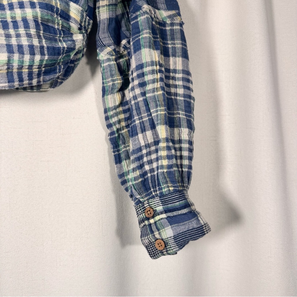 Free People First Bloom Plaid Button-Front Shirt - Picture 7 of 8